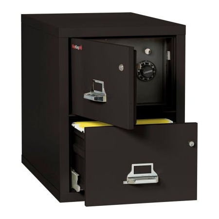 Fire King Fireking Fireproof 2 Drawer Vertical Safe-In-File Legal 20-13/16"Wx31-9/16"Dx27-3/4"H Black 2-2131-CBLSF